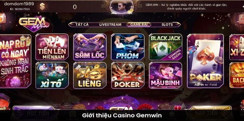 Cùng khám phá thế giới giải trí đẳng cấp tại Casino Gemwin