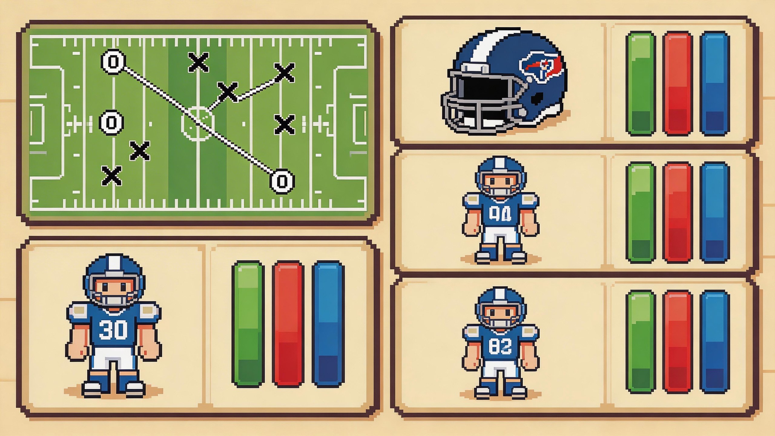 Retro Bowl team management